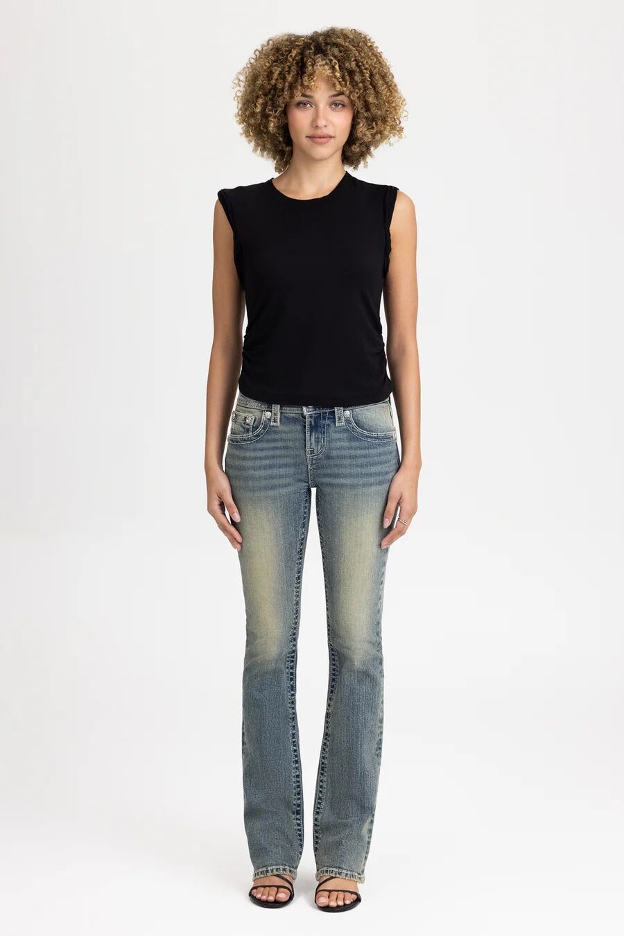 Miss Me Women's Lumina Cross Bootcut Jeans