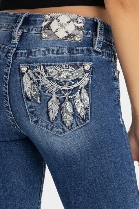 Miss Me Women's Shadowcatcher Slim Bootcut Jeans