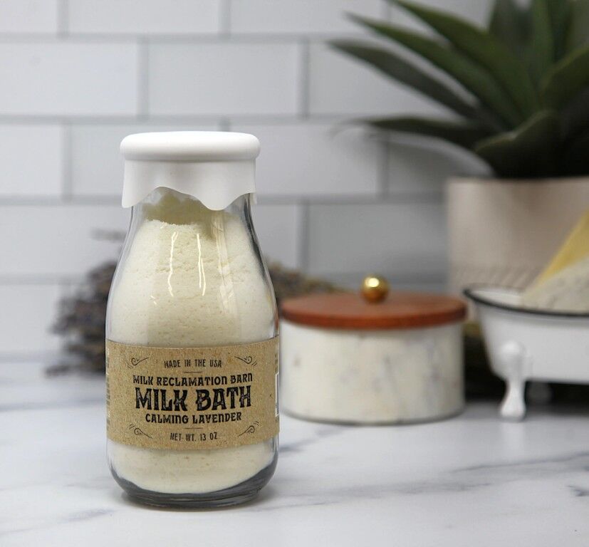 Milk Reclamation Barn Relaxing Lavender Scent Milk Bath, 13-Oz