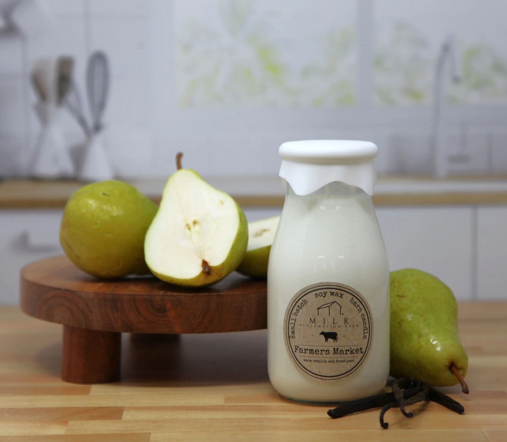 Milk Reclamation Farmers Market Milk Bottle Candle, 13-Oz