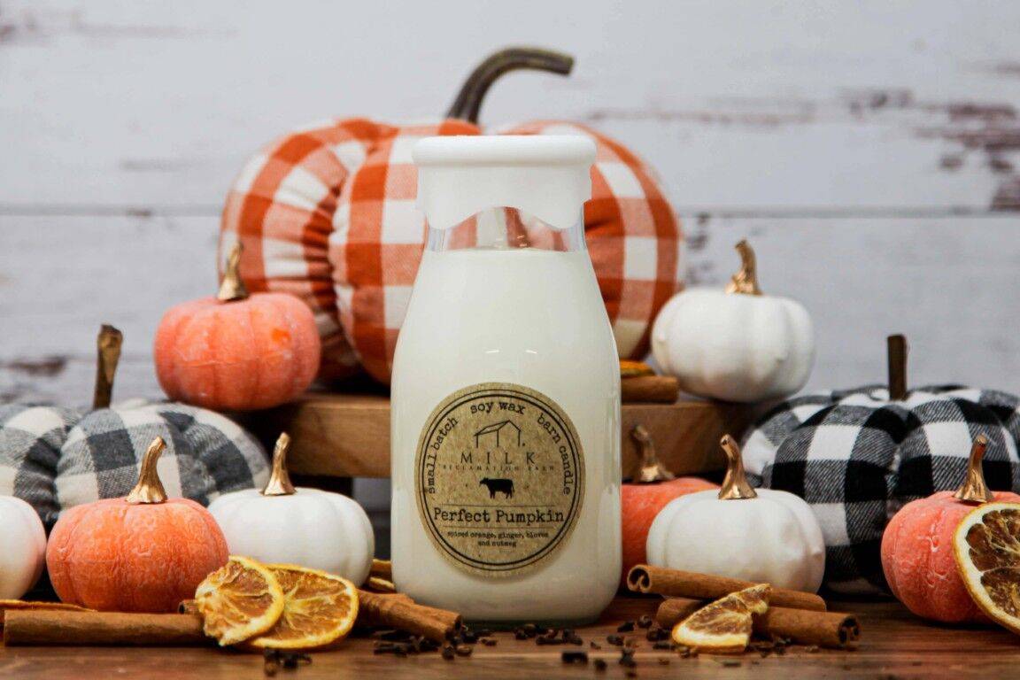 Milk Reclamation Barn Barn Wood Milk Bottle Candle, 13-Oz
