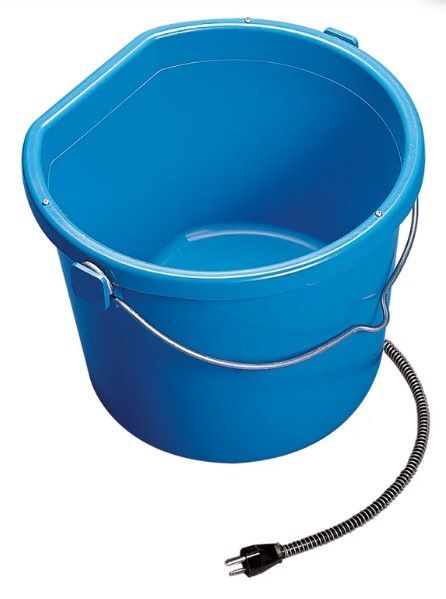 API Blue Heated Flat Back Bucket, 20-Qt