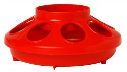 Little Giant Red Plastic Feeder Base, 1-Qt