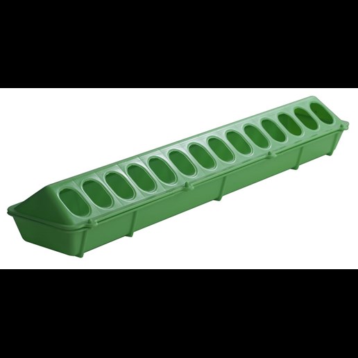 Little Giant Plastic Flip-Top Poultry Ground Feeder -20", Lime Green