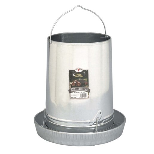 Little Giant Hanging Metal Poultry Feeder - 30 Lbs