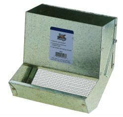 7" Metal Small Animal Feeder With Sifter Bottom