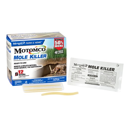 Motomco Mole Killer Worm, 12-Pack