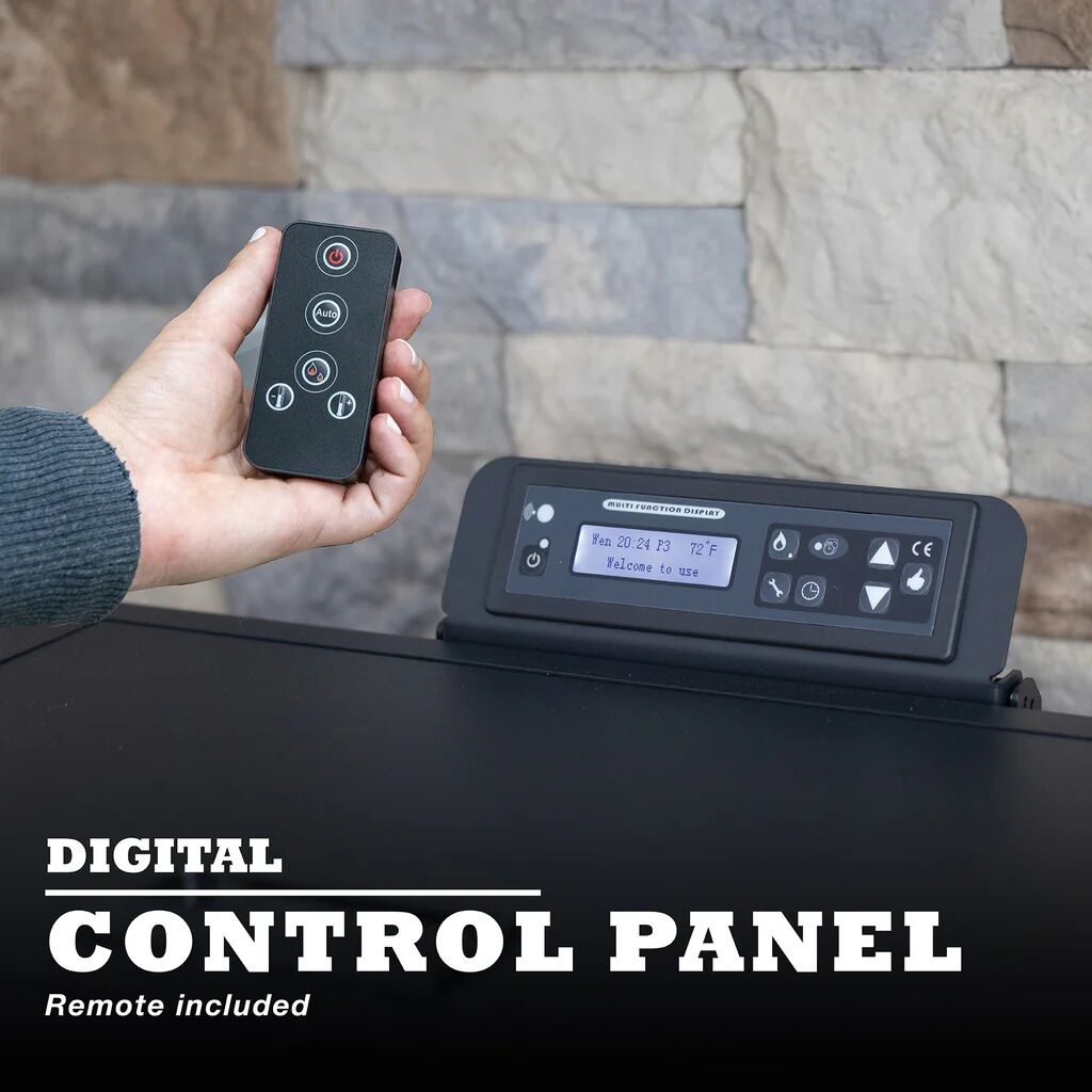 Cleveland Iron Works Large Pellet Stove, 130-Lb Hopper