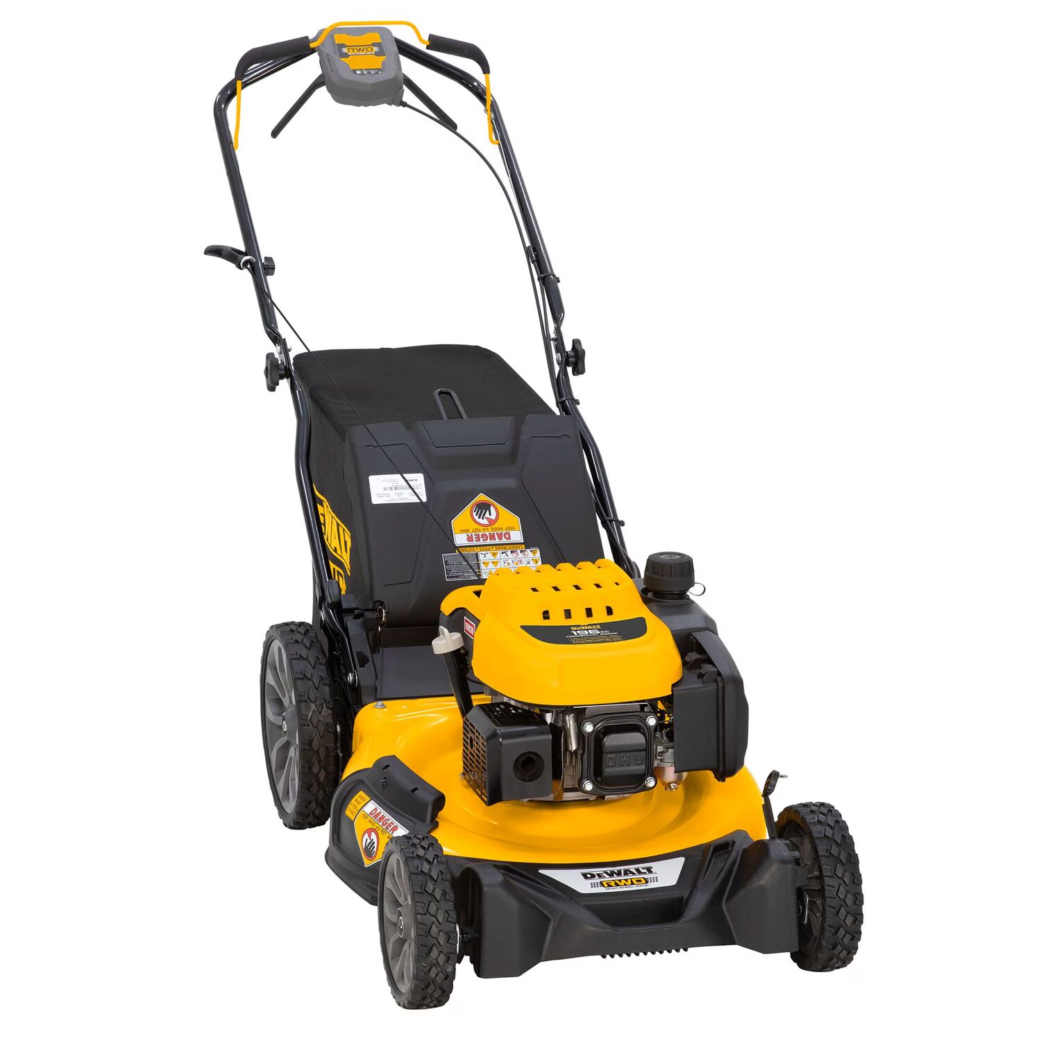DeWALT 196cc RWD 3-In-1 21-In Gas Walk Behind Lawn Mower