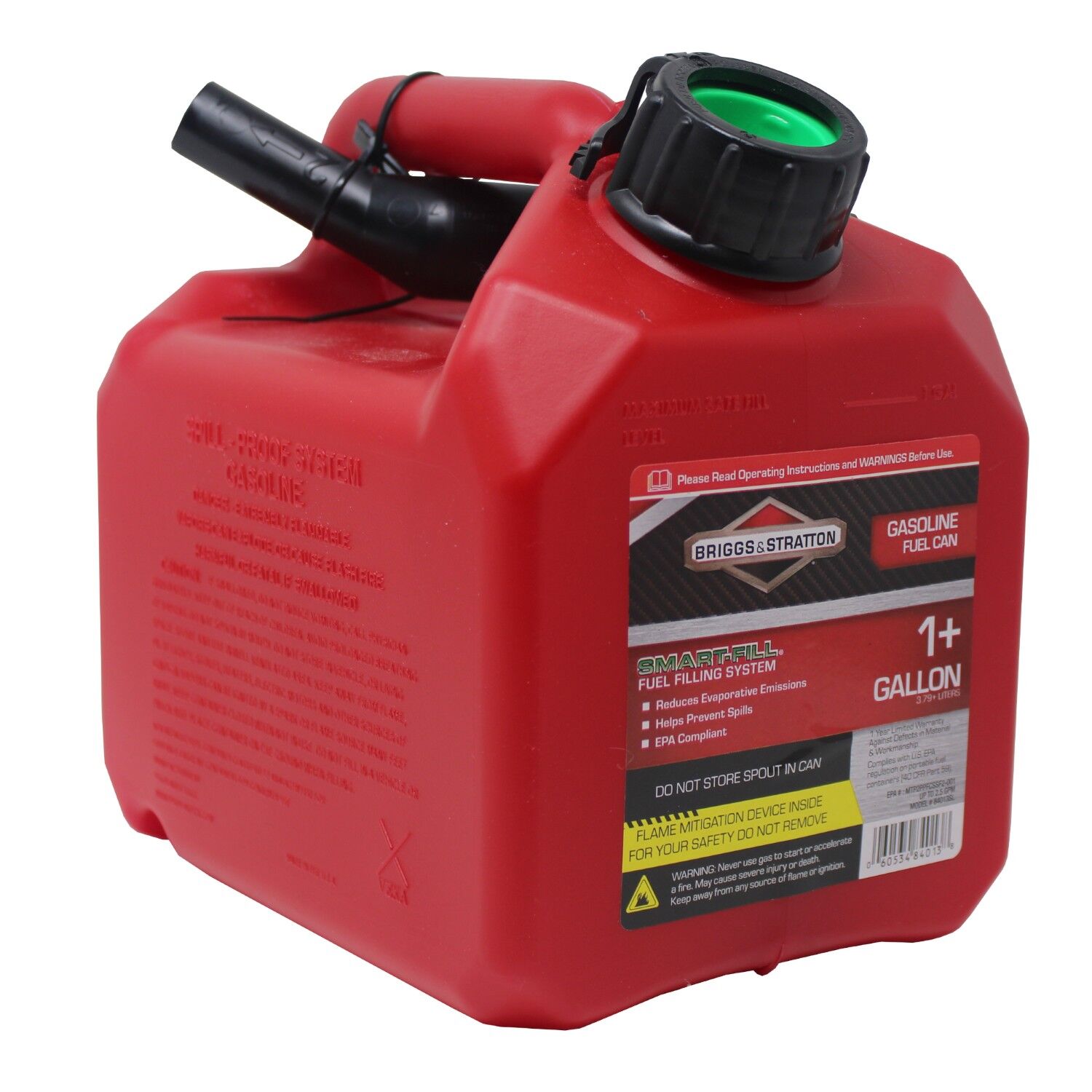 Garage Boss Briggs & Stratton SMART-FILL Gas Can, 1+ gal.