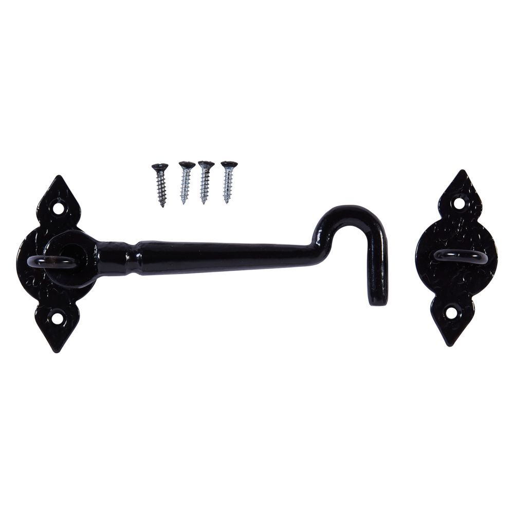 National Hardware Black Spear Gate Hook, 6-In