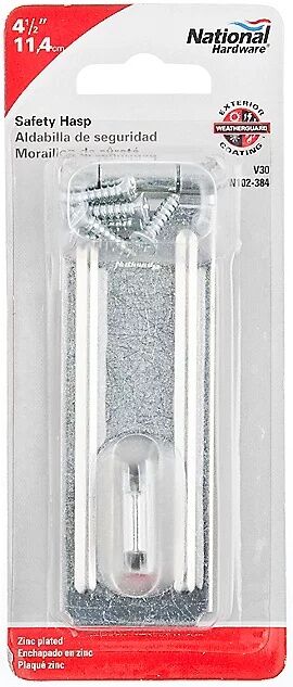National Hardware Zinc Plated Safety Hasp, 4.5-In