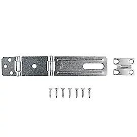 National Hardware Zinc Plated Double Hinges Safety Hasp, 4 1/2-In