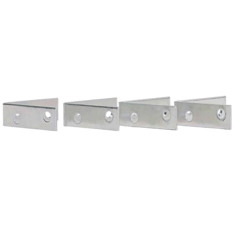 National Hardware Zinc Plated Corner Brace, 2-In x 5/8-In, 4-Pk