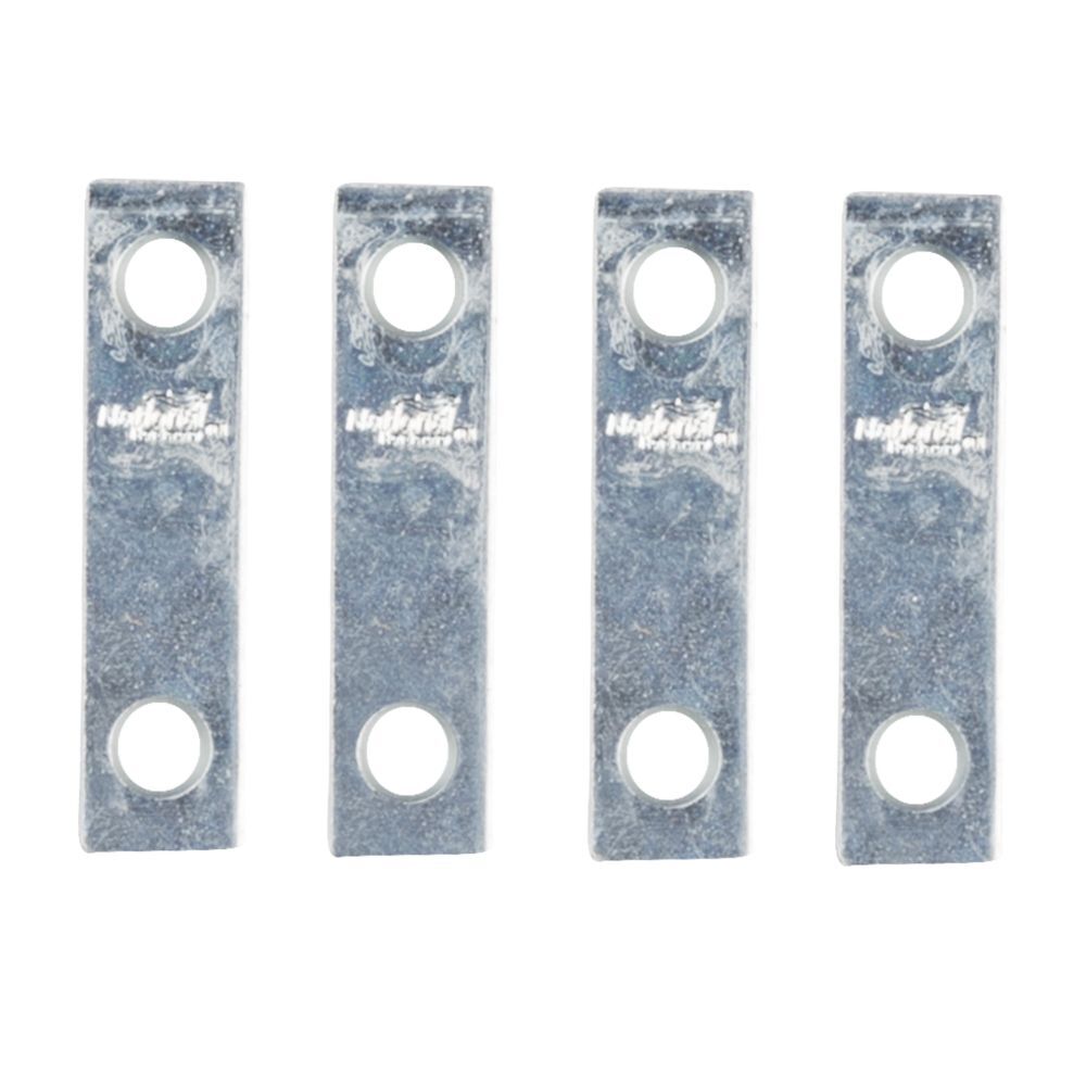 National Hardware Zinc Plated Mending Brace, 2-In x 1/2-In, 4-Pk