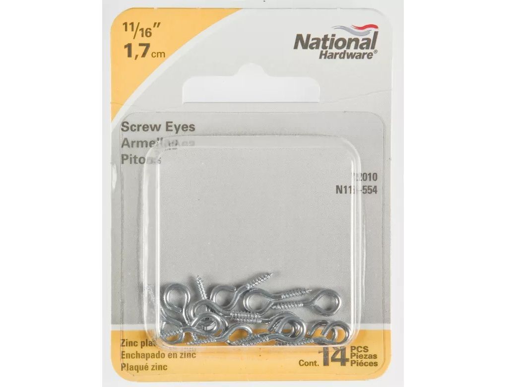 National Hardware Zinc Plated, #216, 11/16-In, 14-Pk