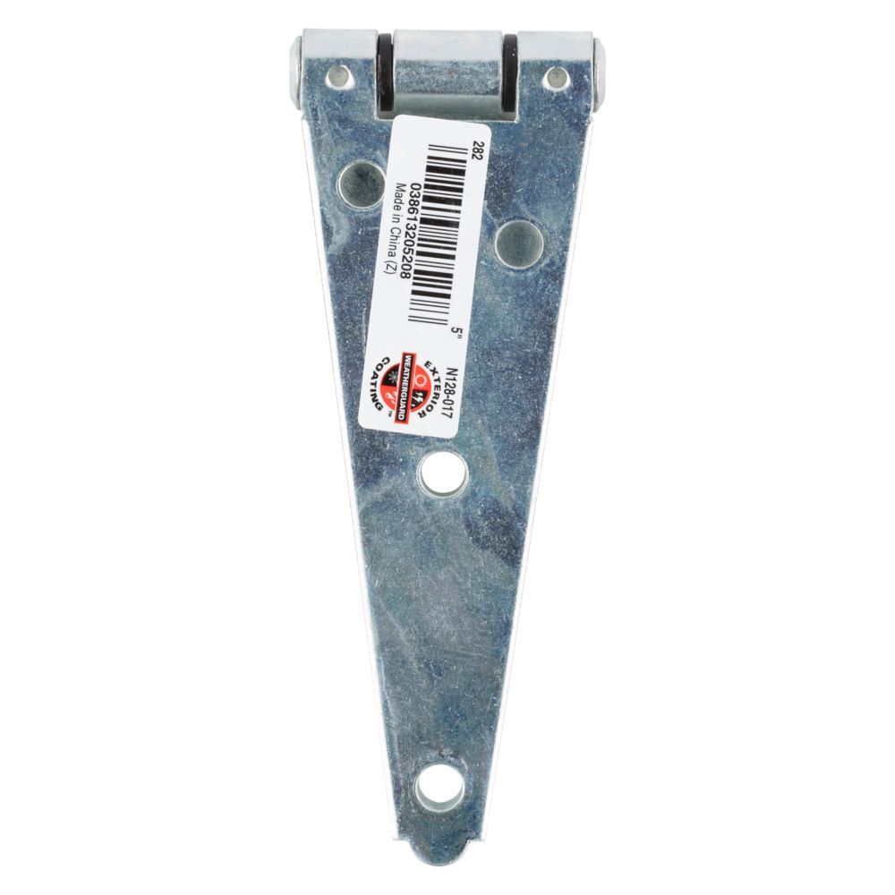 National Hardware Zinc Plated Heavy Strap Hinge, 5-In