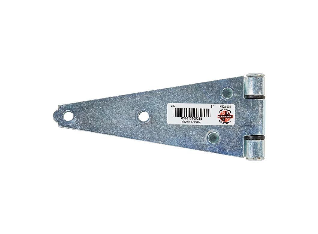 National Hardware Zinc Plated Heavy Strap Hinge, 6-In