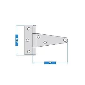 National Hardware Extra Heavy T-Hinge