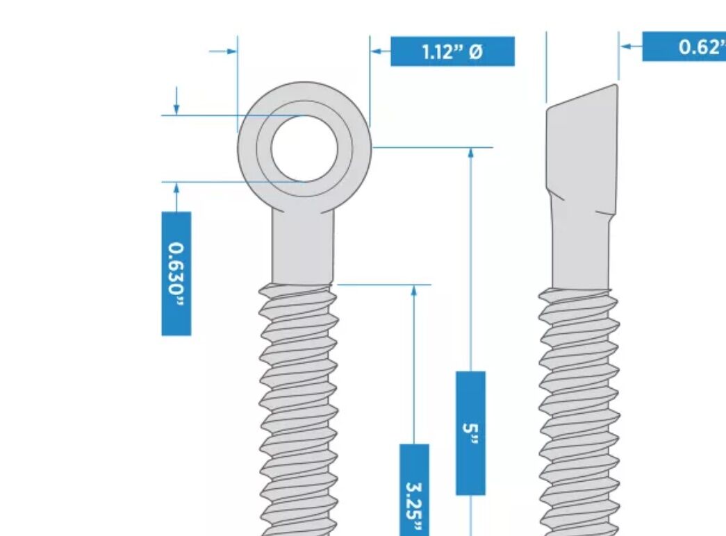 National Hardware Zinc Plated Screw Eye, 5/8-In x 5-In