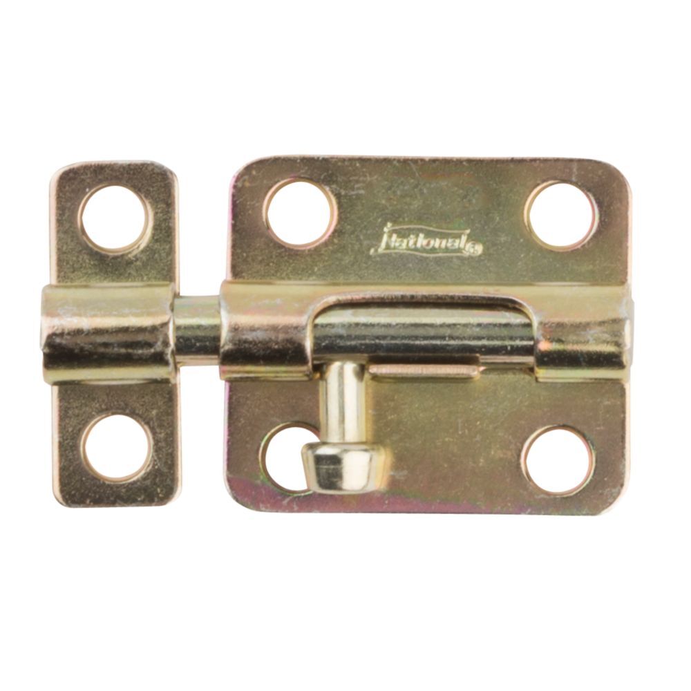 National Hardware Brass Barrel Bolt, 2 1/2-In