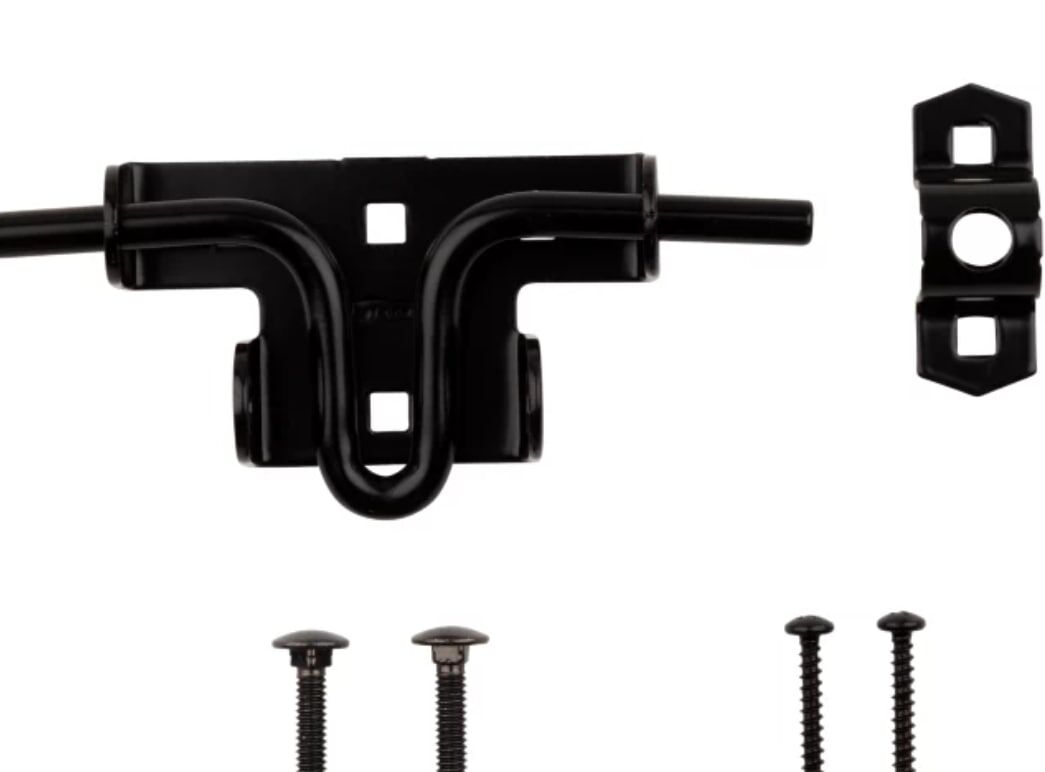 National Hardware Black Sliding Bolt Door/Gate Latch