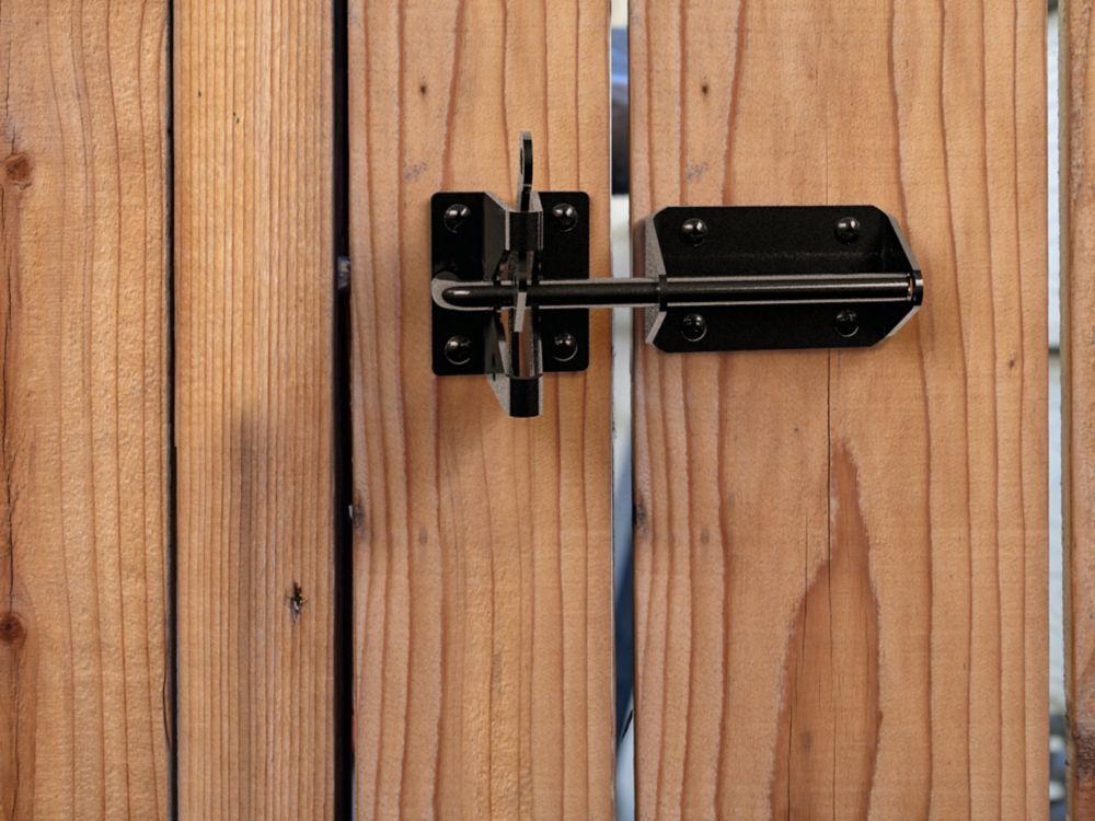 National Hardware Black Heavy Duty Gate Latch, 7.57-In