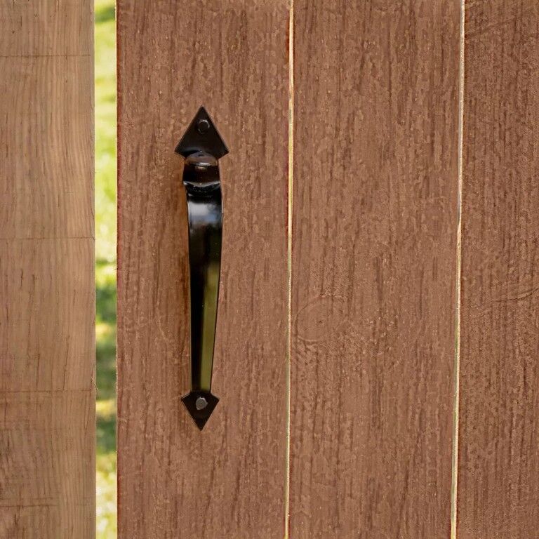 National Hardware Ornamental Black Gate Latch, 3-In