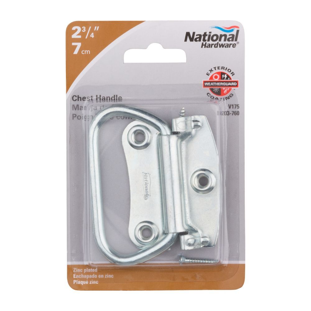 National Hardware Zinc Plated Chest Handle, 2 3/4-In