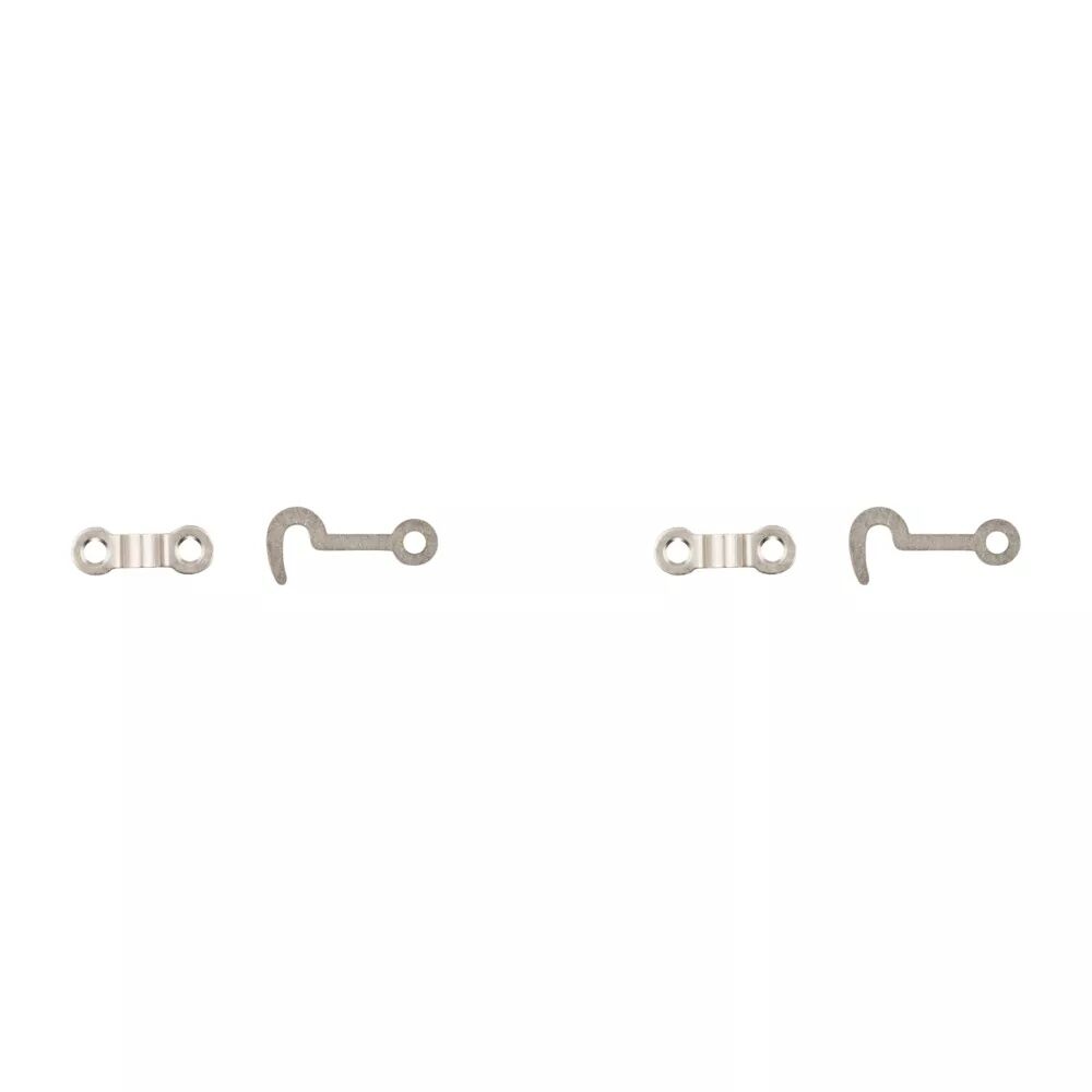 National Hardware Satin Nickel Hooks & Staples, 2-Pk