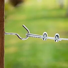 National Hardware Zinc Plated Screw Hook, 3/8-In X 10-In