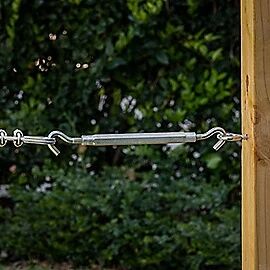 National Hardware Zinc Plated Hook/Hook Turnbuckle, 3/8-In x 16-In