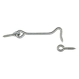 National Hardware Zinc Plated Hook & Eye,
4-In