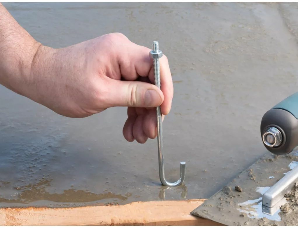 National Hardware Zinc Plated J Bolt, 1/4-In x 6-In