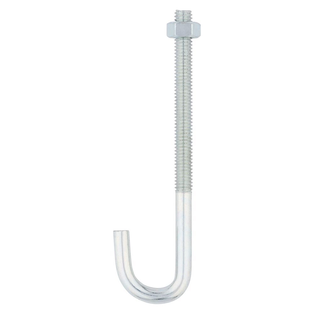 National Hardware Zinc Plated J Bolt, 5/16-In x 5-In