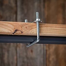 National Hardware Zinc Plated Lumber Size Square U Bolt, #664-3/8-In X 3 5/8-In X 4-In