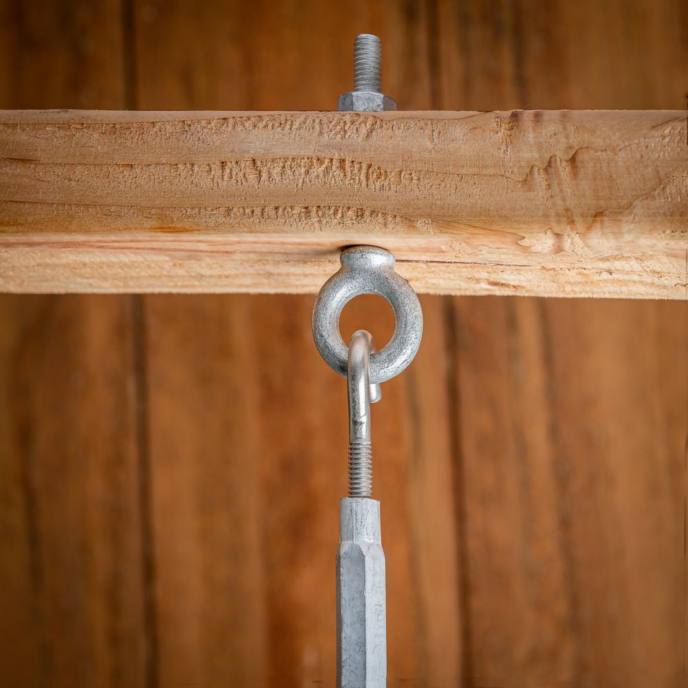 National Hardware Galvanized Eye Bolt Forged, 1/4-In x 4-In