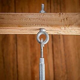 National Hardware Galvanized Eye Bolt Forged, 3/8-In X 2-1/2 In