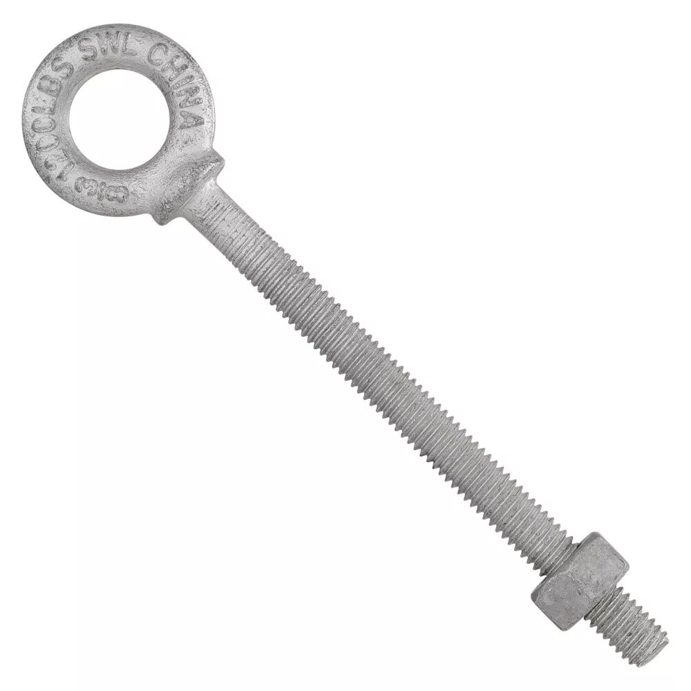 National Hardware Galvanized Forged Eye Bolt, 3/8-In X 4 1/2-In