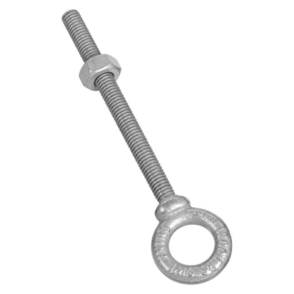 National Hardware Galvanized Forged Eye Bolt, 3/8-In X 4 1/2-In