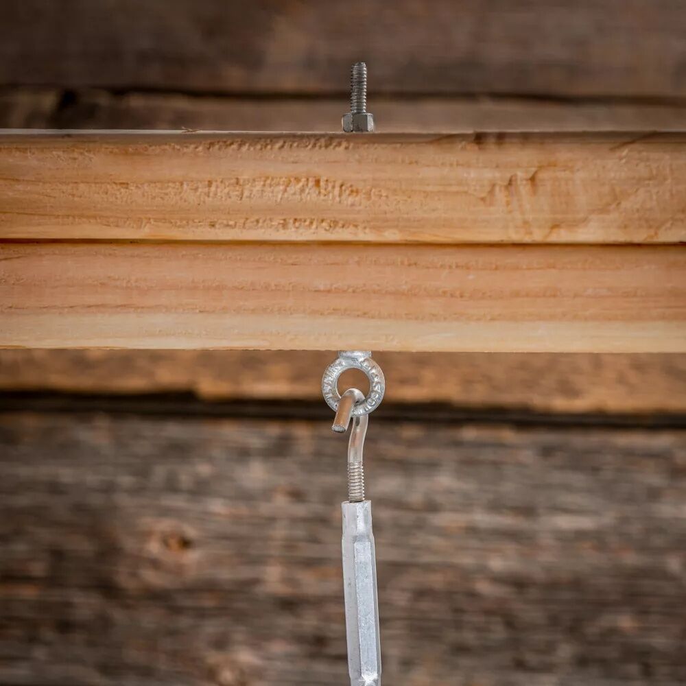 National Hardware Galvanized Forged Eye Bolt, 3/8-In X 6-In