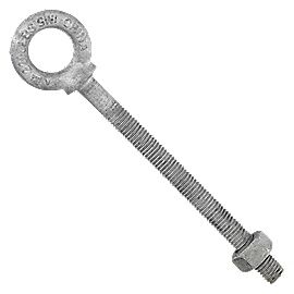 National Hardware Galvanized Eye Bolt, 1/2-In X 6-In