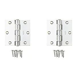 National Hardware Zinc Plated Non-Removable Pin Hinge, 3 1/2-In