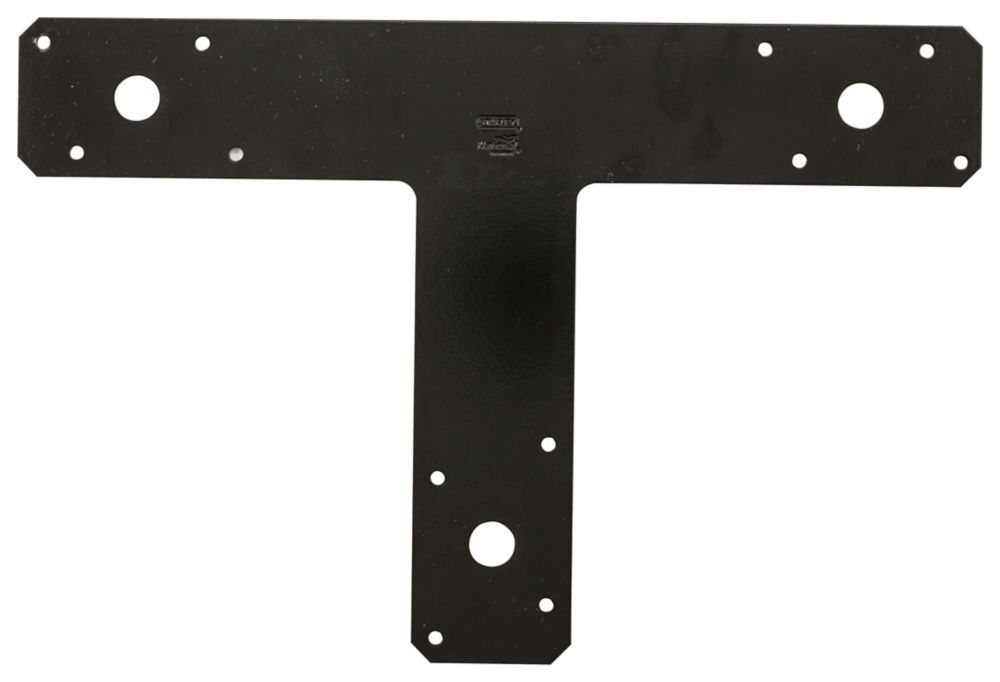 National Hardware Black T Plate, 8-In x 12-In