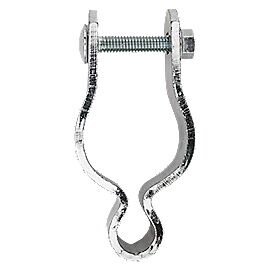 National Hardware Zinc Plated Pipe Gate Hinge, 2-In