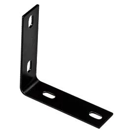 National Hardware Black Corner Brace, 5-1/8-In X 1/8-In