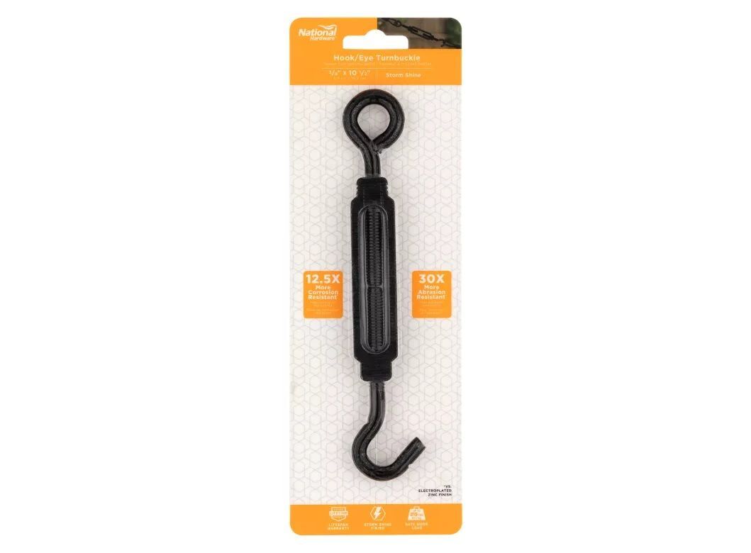 National Hardware Storm Shine Turnbuckle Hook and Eye, 3/8-In x 10-1/2-In