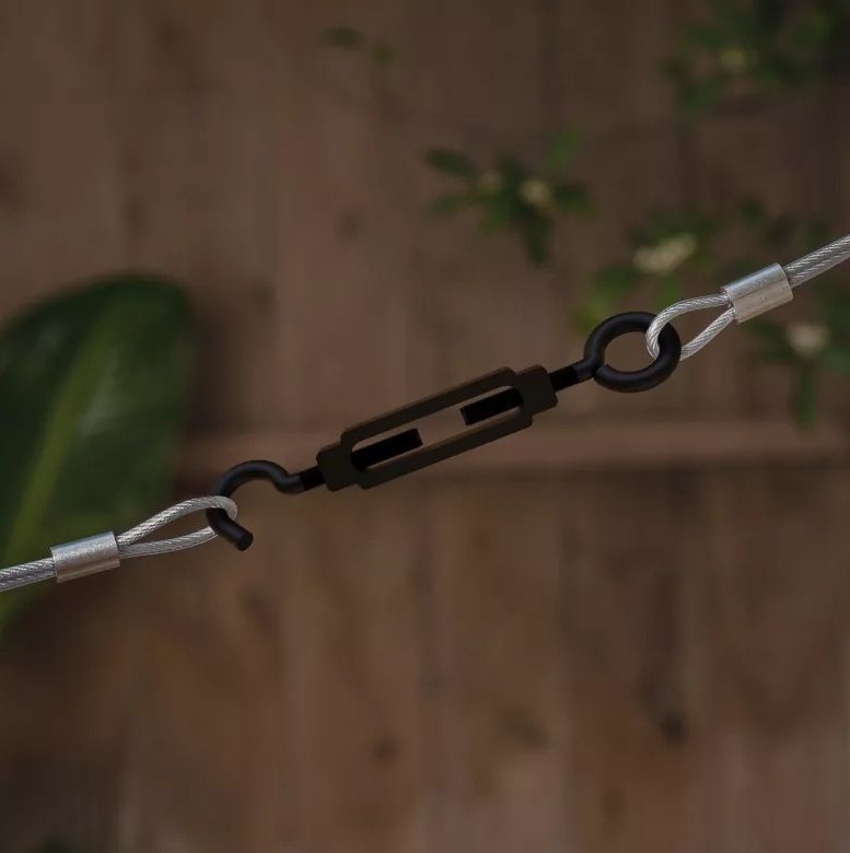 National Hardware Storm Shine Turnbuckle Hook and Eye, 3/8-In x 10-1/2-In