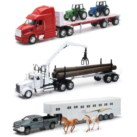 New Ray 1:32 Scale Peterbilt Long Haulers Assortment
