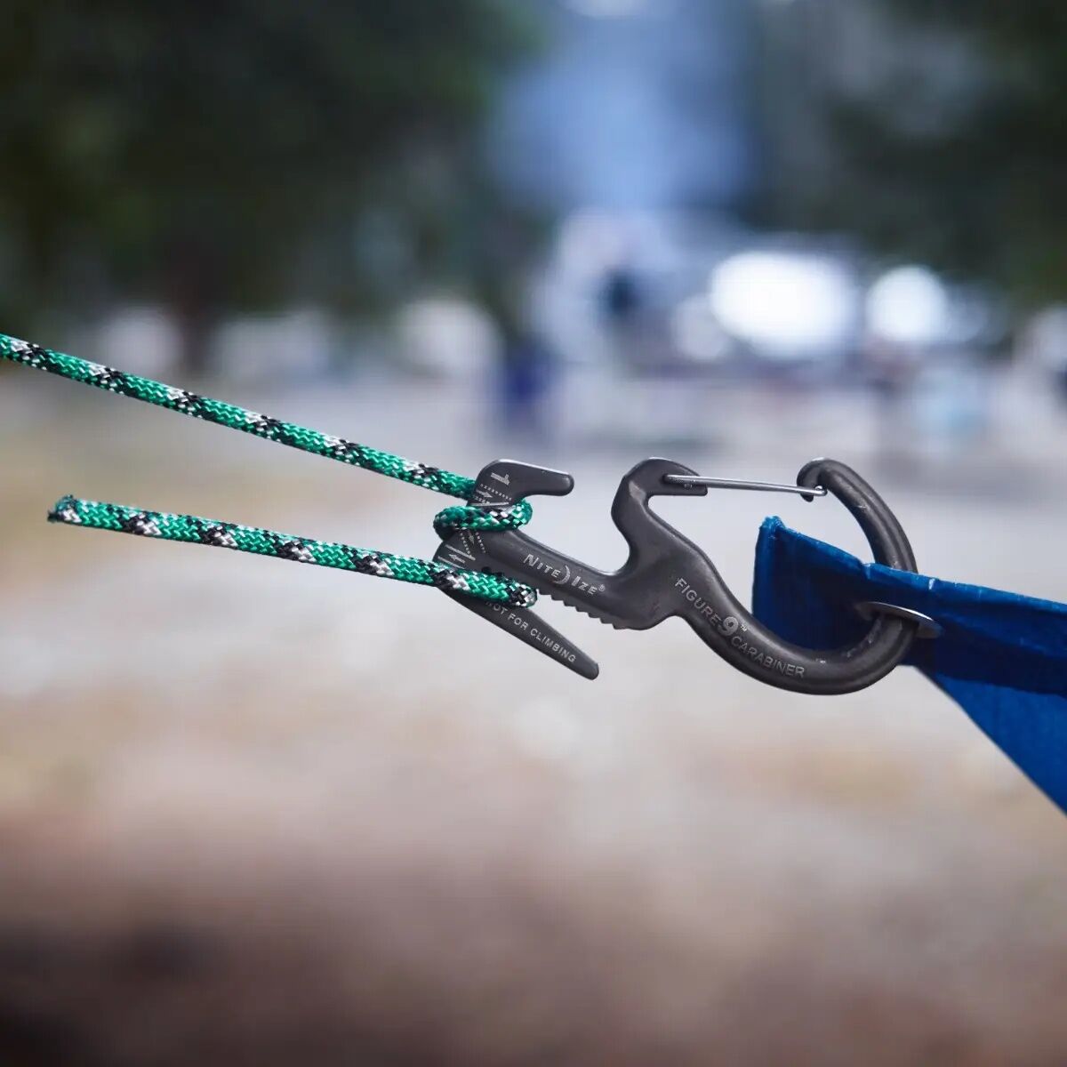 Nite Ize Small Figure 9 Carabiner Rope Tightener With Rope, 2-Pk